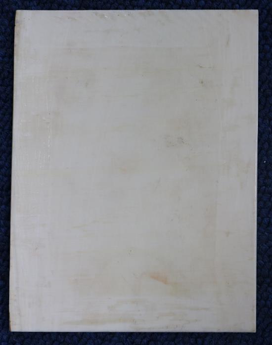 Five Indian erotic miniatures on ivory, late 19th/20th century, the largest 4.5 x 3.75in.